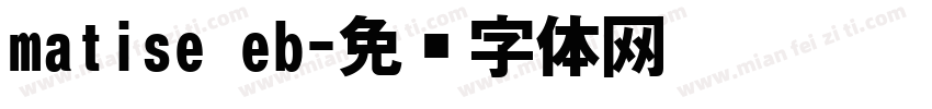 matise eb字体转换